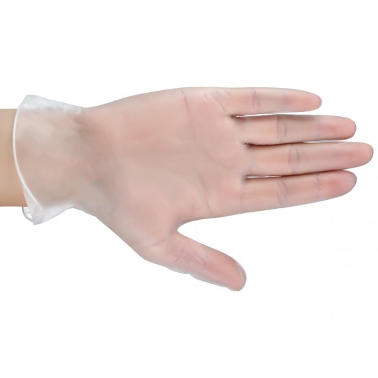 100 Pcs, Disposable, Latex Rubber Gloves, Powder for Industrial, Food Service, Cleaning and More, USA in Stock, Arrive in 7-10 Days (M, L, XL, White)