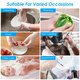 100 Pcs, Disposable, Latex Rubber Gloves, Powder for Industrial, Food Service, Cleaning and More, USA in Stock, Arrive in 7-10 Days (M, L, XL, White)