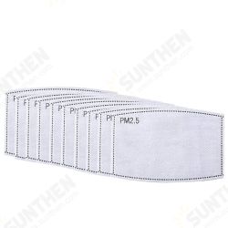 10Pcs Disposable Face Mask 5 Layer Filter PM2.5 Dust Activated Carbon Non-woven 10Pcs Disposable Face Mask 5 Layer Filter PM2.5 Dust Activated Carbon Non-woven