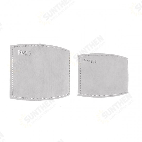 10Pcs Disposable Face Mask 5 Layer Filter PM2.5 Dust Activated Carbon Non-woven