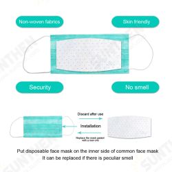 10Pcs Disposable Face Mask Gasket Safety Health Care Mouth Face Mask Filter Pad 10Pcs Disposable Face Mask Gasket Safety Health Care Mouth Face Mask Filter Pad