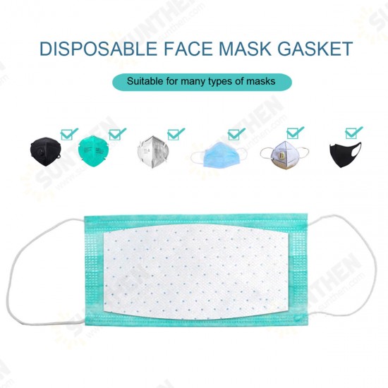 10Pcs Disposable Face Mask Gasket Safety Health Care Mouth Face Mask Filter Pad