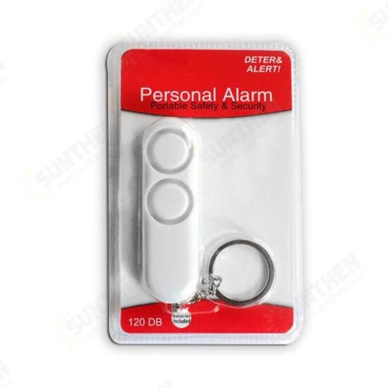 120db Anti Rape Women Elderly Students Dual Speakers Loud Alarm Alert Attack Panic Safety Personal Alarm Bell Security Protection Bag Pendant