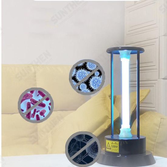 15W UV Disinfection Bactericidal Lamp Sterilizer Portable Mite Remote Control Ozone Sterilization Home Ultraviolet Lamp