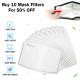 1pcs PM2.5 P2 Face Mask Filter Activated Carbon Breathing Filters Adults