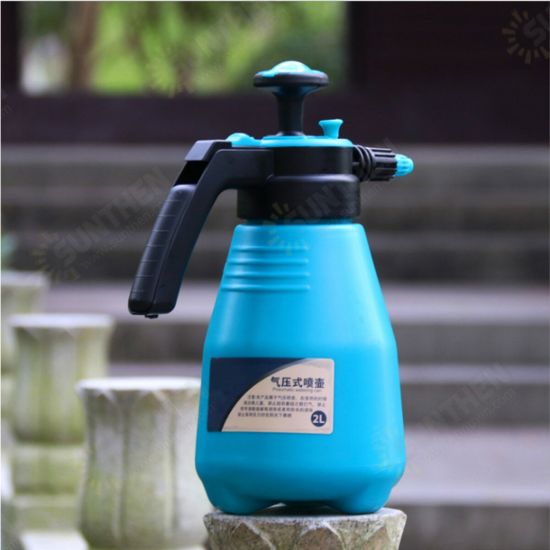 2L Portable Manual Pneumatic Watering Can Household Kettle Spray Garden Sprinkler