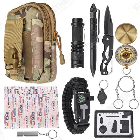 30 In 1 Tactical Survival Emergency Tools Bag Camping Travel Outdoor Soft Relief Kit