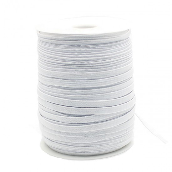 3/5/6mm Elastic Band Cord Knits 100 Meter Length Mouth Hat Stretch DIY Sewing