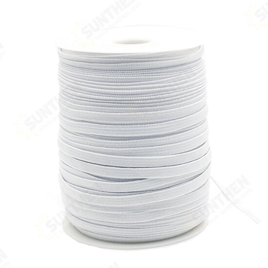 3/5/6mm Elastic Band Cord Knits 100 Meter Length Mouth Hat Stretch DIY Sewing