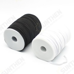 3/5/6mm Elastic Band Cord Knits 100 Meter Length Mouth Hat Stretch DIY Sewing 3/5/6mm Elastic Band Cord Knits 100 Meter Length Mouth Hat Stretch DIY Sewing