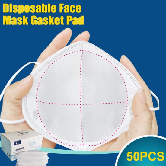 50PCS Disposable Mask Pad Replace Respirator Face Mask Pad Mask Gasket Anti Skin-friendly