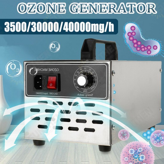 AC220V 3.5g/30g/40g/h Ozone Generator Industrial Air Purifier Ozonator Disinfection