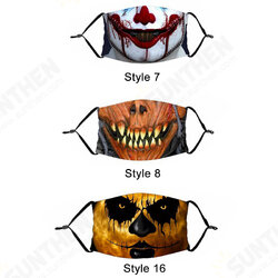 Adult Halloween Decoration Dustproof Mask with PM2.5 Filter Element Cosplay Mask Adult Halloween Decoration Dustproof Mask with PM2.5 Filter Element Cosplay Mask