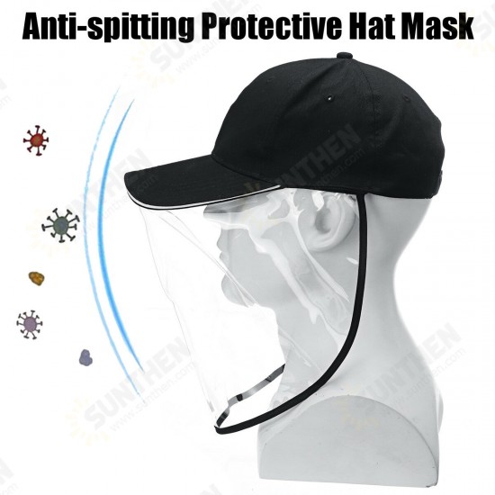 Anti-spitting Cover Eyes Protective Shopping Fisherman Baseball Hat Cap Cover Unisex