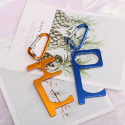 Antimicrobial EDC Door Opener Portable Press Elevator Tool Door Handle Key Antimicrobial EDC Door Opener Portable Press Elevator Tool Door Handle Key