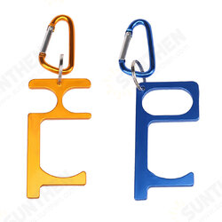 Antimicrobial EDC Door Opener Portable Press Elevator Tool Door Handle Key Antimicrobial EDC Door Opener Portable Press Elevator Tool Door Handle Key