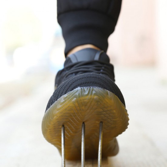 Men Mesh Work Safety Boots Steel Toe Cap Anti-piercing Sport Hiking Shoes