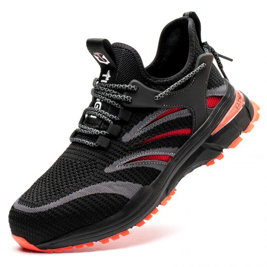Men Safety Shoes Steel Toe Work Boots Sport Non Slip Hiking Light Sneaker