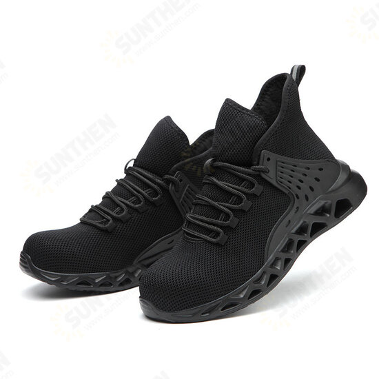 Men Steel Toe Safety Cap Work Shoes Mesh Casual Lightweight Sports Boots