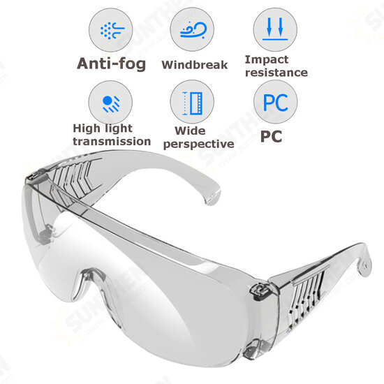 Children Adult Safety Goggles Anti Fog Dust Splash-proof Glasses Work Eye Protection