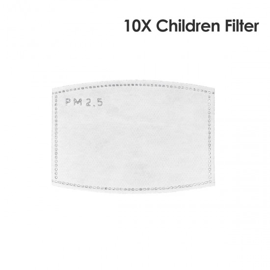 Children Kid Face Mask Valved Anti-dust Filter Mask Washable with 10x Filters