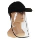 Clear Full Face Hat Waterproof Cover Mask Cap Shield Protective Anti-spitting