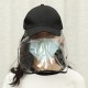 Clear Full Face Hat Waterproof Cover Mask Cap Shield Protective Anti-spitting