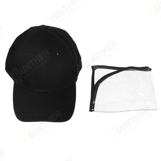 Clear Full Face Hat Waterproof Cover Mask Cap Shield Protective Anti-spitting