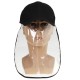 Clear Full Face Hat Waterproof Cover Mask Cap Shield Protective Anti-spitting