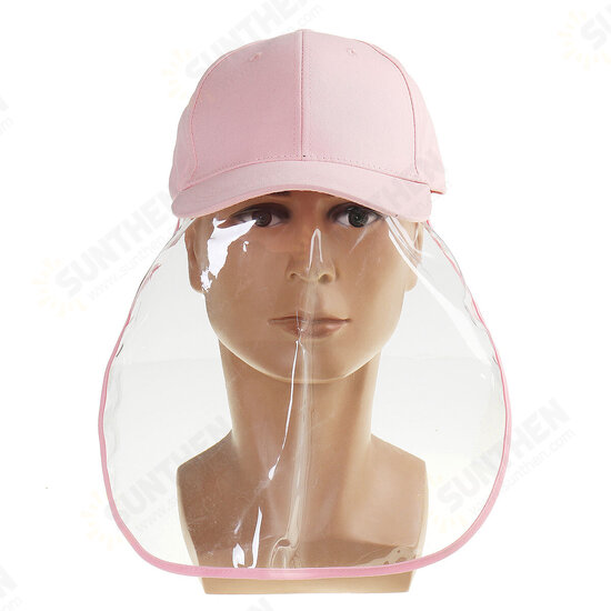 Clear Full Face Hat Waterproof Cover Mask Cap Shield Protective Anti-spitting