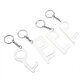 Door Opener Hands Non-Contact Handheld Safety Distance Door Opener Ergonomic Stylus Keychain Tool Transparent Props