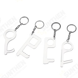 Door Opener Hands Non-Contact Handheld Safety Distance Door Opener Ergonomic Stylus Keychain Tool Transparent Props Door Opener Hands Non-Contact Handheld Safety Distance Door Opener Ergonomic Stylus Keychain Tool Transparent Props