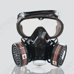 Face Gas Mask Filter Respirator Safety Respiratory Emergency & Goggle Protect Face Gas Mask Filter Respirator Safety Respiratory Emergency & Goggle Protect