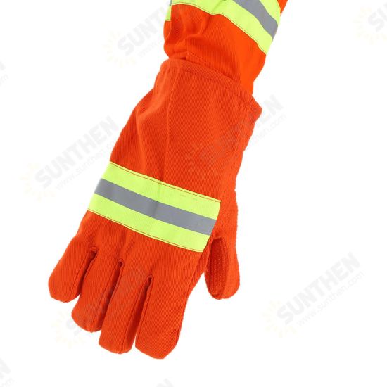 Fire Protective Gloves Fire Proof Heat Proof Waterproof Flame-retardant Non-slip Fire Fighting Anti-fire Gloves