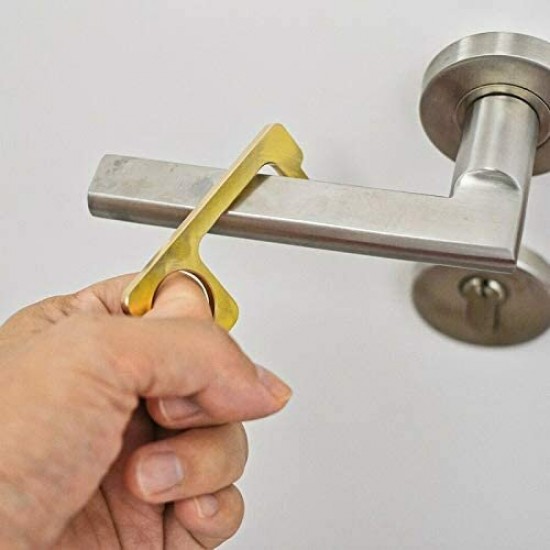 Forehead Mini Self-Cleaning Reusable Handle Tools Door Opener Press Elevator Hand Stick Door Pulls