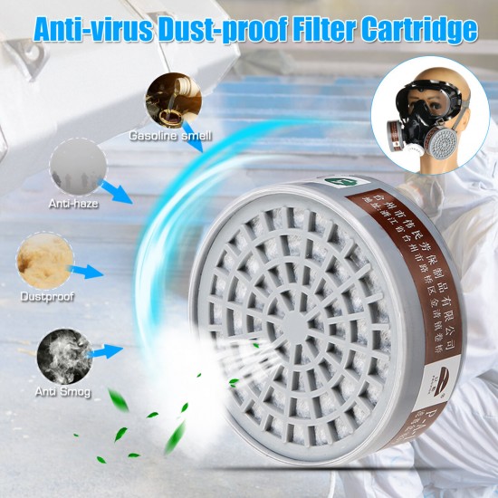 Gas Mask Filter Dust-proof Respirator Mask Filter Cartridge Replace
