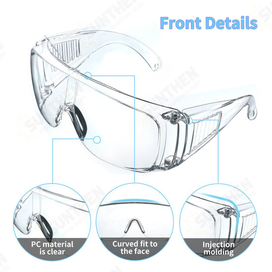 Industrial Agricultural or Laboratory Safety Glasses Protective Glasses Dustproof Glasses Protective Glasses Foldable Protective Glasses