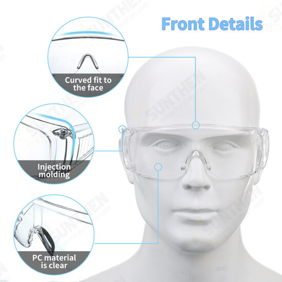 Industrial Agricultural or Laboratory Safety Glasses Protective Glasses Dustproof Glasses Protective Glasses Foldable Protective Glasses