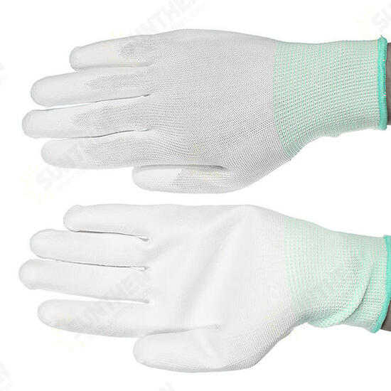 1 Pair Anti Static Gloves Electronic Working Gloves PU Coated Palm Coated Finger Protection