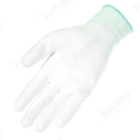 1 Pair Anti Static Gloves Electronic Working Gloves PU Coated Palm Coated Finger Protection