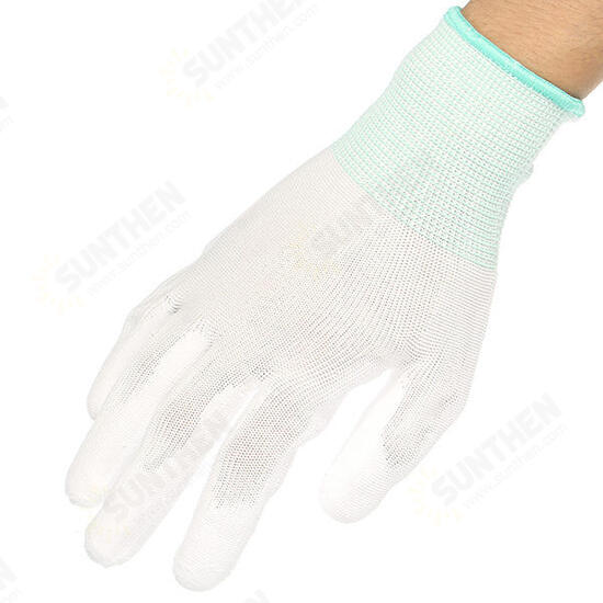 1 Pair Anti Static Gloves Electronic Working Gloves PU Coated Palm Coated Finger Protection