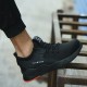 Men Knitted Fabric Steel Toe Cap Anti Smashing Soft Sole Work Safety Sneakers