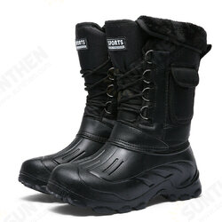 Mens High Top Snow Boots Waterproof Warm Fur Lined Shoes Combat Outdoor Hiking Mens High Top Snow Boots Waterproof Warm Fur Lined Shoes Combat Outdoor Hiking