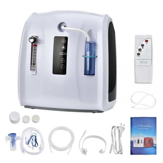Oxygen Concentrator Machine 1-6L/min Adjustable Portable Oxygen Machine for Home and Travel Use Without Battery