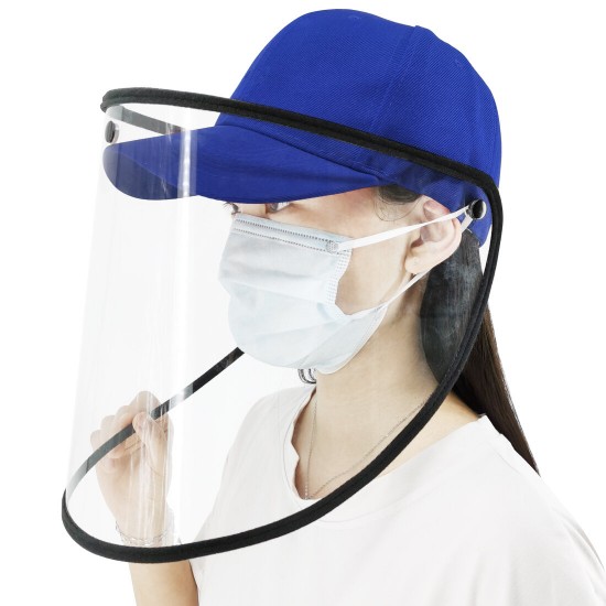 PU463 Protective Hat Face Shield Protective Mask Windproof Dustproof Antifoam Detachable