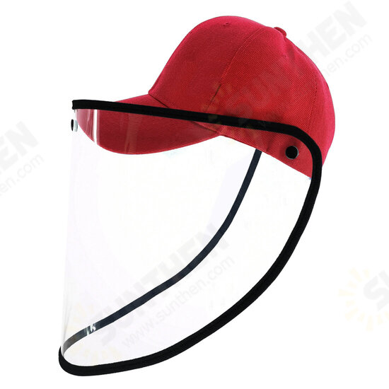 PU463 Protective Hat Face Shield Protective Mask Windproof Dustproof Antifoam Detachable