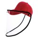 PU463 Protective Hat Face Shield Protective Mask Windproof Dustproof Antifoam Detachable