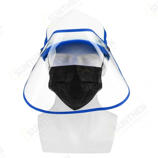 Protective Cap Hat Cover Safe Prevent Droplet Splash-Proof Outdoor Anti-spitting