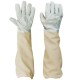 Protective Clothing for Beekeeping Professional Ventilated Full Body Bee Keeping Suit with Leather Gloves White Color