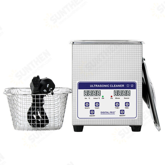 JP-010S Digital 2L Ultrasonic Cleaner with Heating Timer Bath 60W Ultrasound Machine Dental Watches Glasses Coins Tool Part